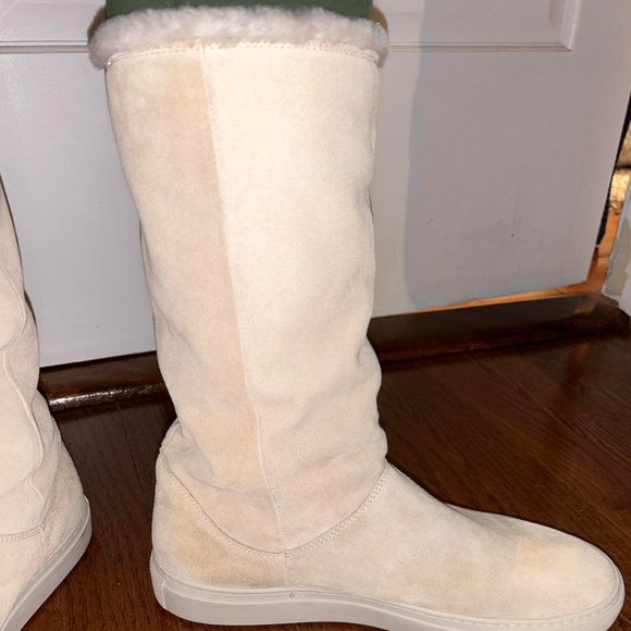 Philipp Plein Women's Cream Suede Boots - Picture 7 of 8